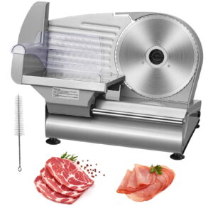 KFFKFFDIRECT 180W Electrical Deli Meat Slicer with 7.5-Inch SUS420 Blade