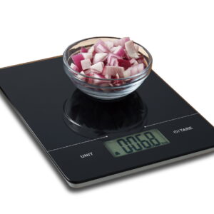 Mainstays Black Slimline Digital Scale with Tempered Glass