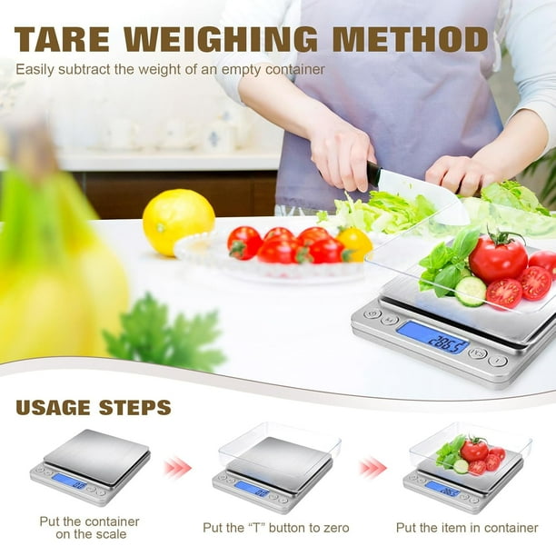 Multifunctional Kitchen Meals Scale - Measures Grams and Ounces, Ultimate Small Equipment for Your Kitchen