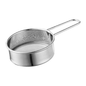 Tainini Clearance Sale! Mini Stainless Metal Strainer with Prolonged Deal with – Superb for Sifting Flour, Powder, Sugar, Espresso, and Tea. 2.5-Inch Diameter Sifter for Baking and…