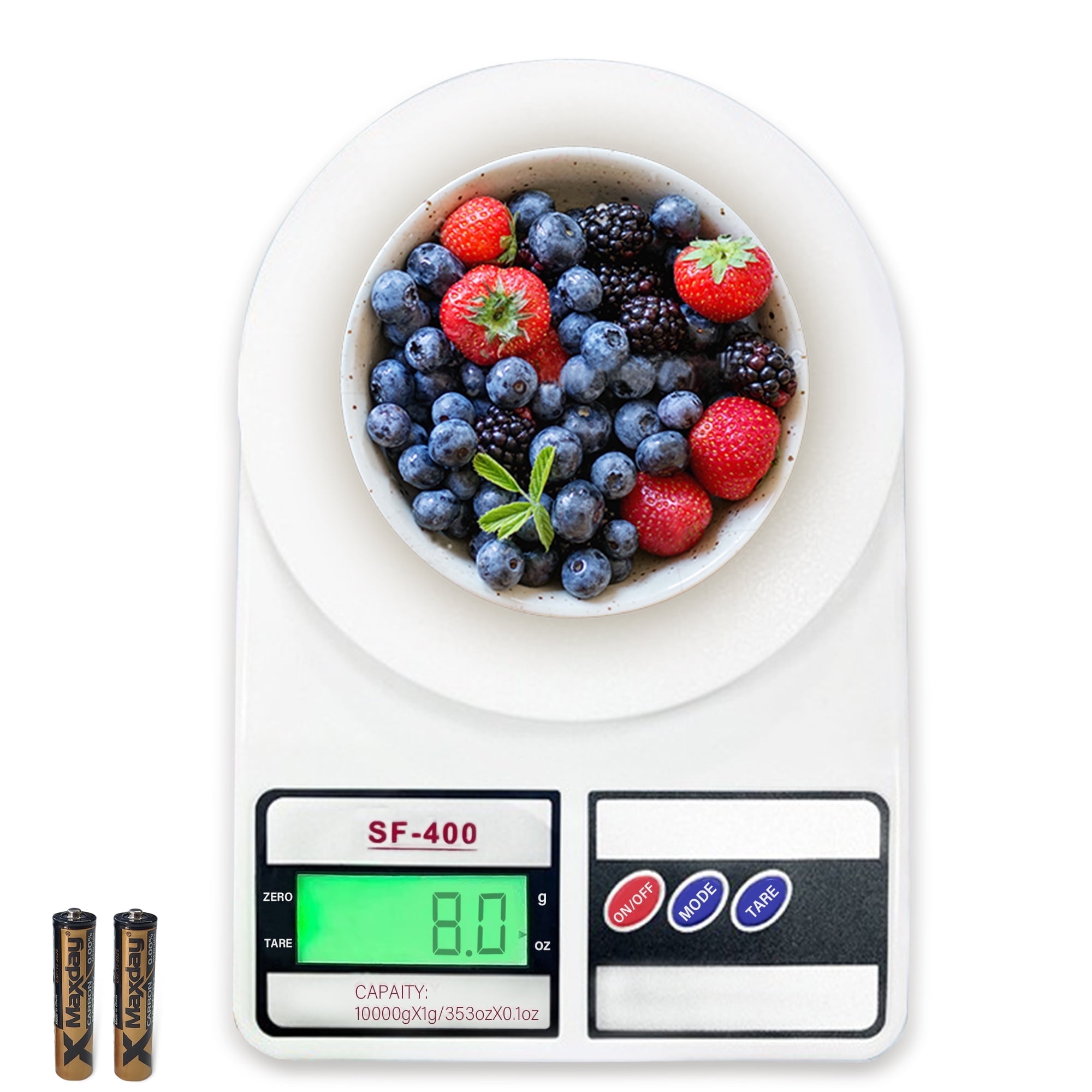 X BOARD Digital Kitchen Scale – Compact Meals Scale for Cooking and Baking, Measures in Grams and Ounces, 22lb Capability with LCD Show